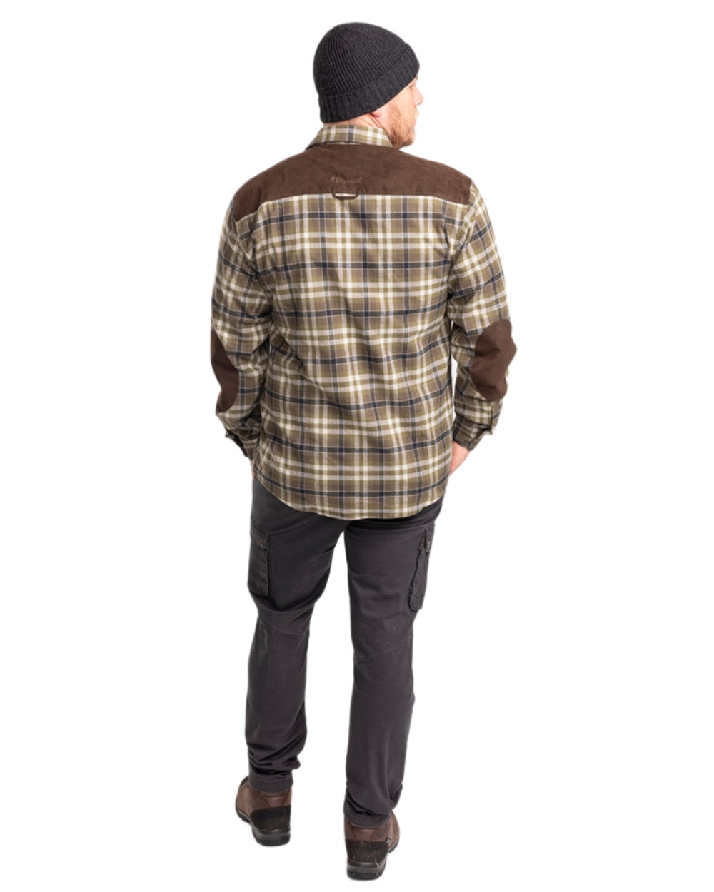 Dark Anthracite Coloured Pinewood Mens Värnamo Serengeti Trousers on white background #colour_dark-anthracite