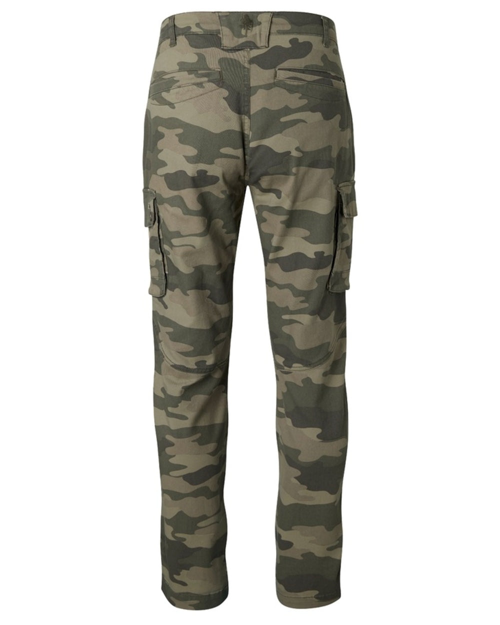 Khaki Camouflage Coloured Pinewood Mens Värnamo Serengeti Trousers on white background #colour_khaki-camouflage