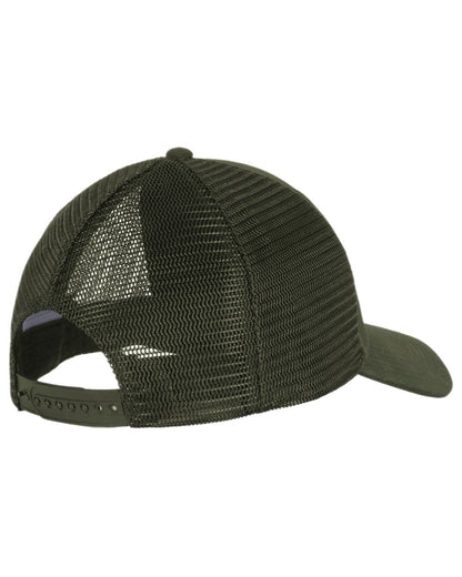 Moss Green Coloured Pinewood Mesh Cap on white background #colour_moss-green