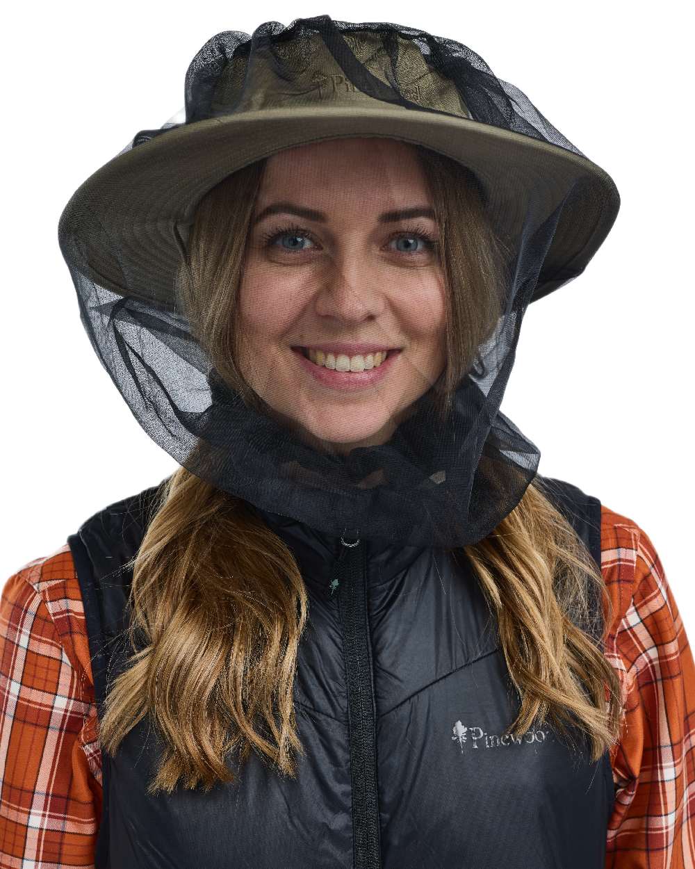 Light Khaki Coloured Pinewood Mosquito Hat on white background #colour_light-khaki