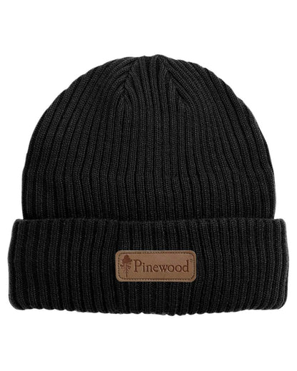Black Coloured Pinewood New Stoten Hat on white background #colour_black