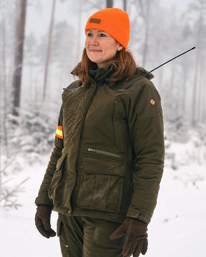 Orange Coloured Pinewood New Stoten Hat on outdoor background #colour_orange