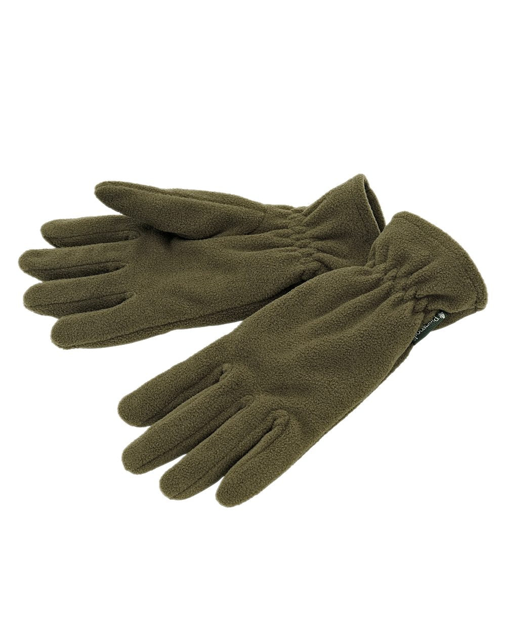 Hunting Green Coloured Pinewood Samuel Fleece Gloves on white background #colour_hunting-green