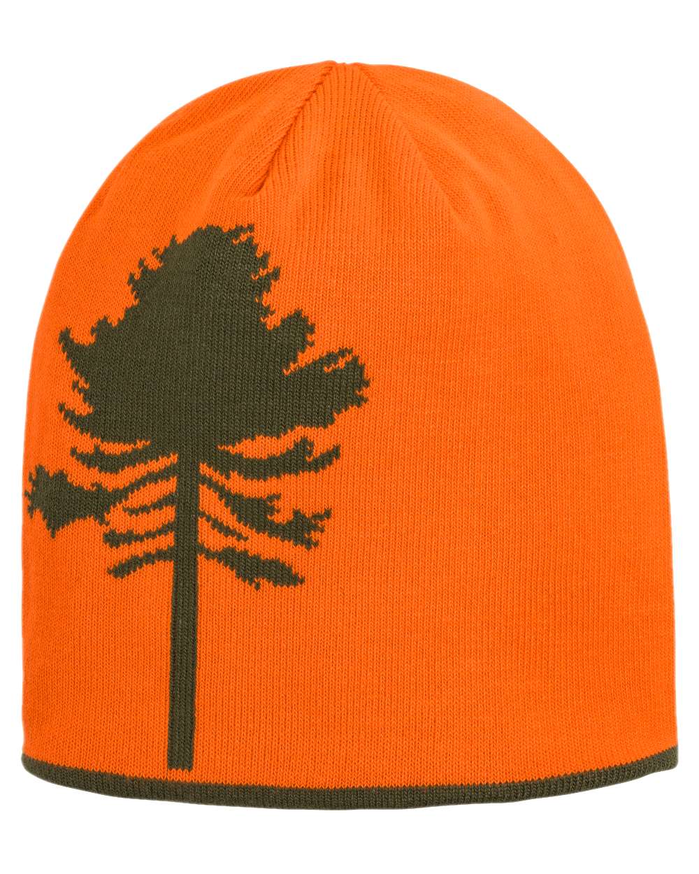 Orange Green Coloured Pinewood Tree Hat on white background #colour_orange-green