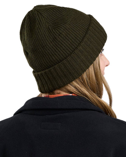 Moss Green Coloured Pinewood Windy Hat on white background #colour_moss-green