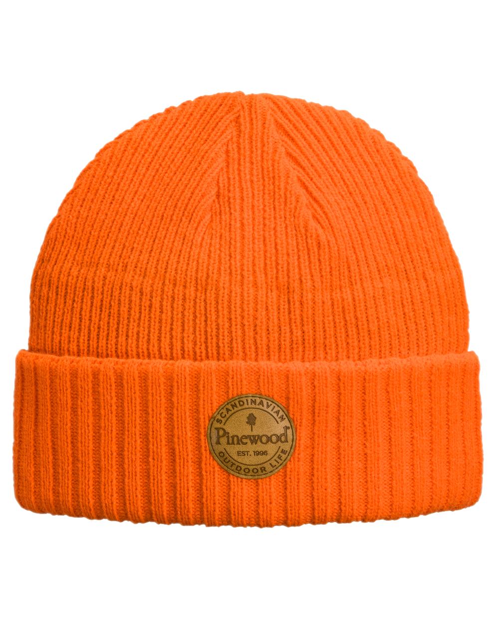 Orange Coloured Pinewood Windy Hat on white background #colour_orange