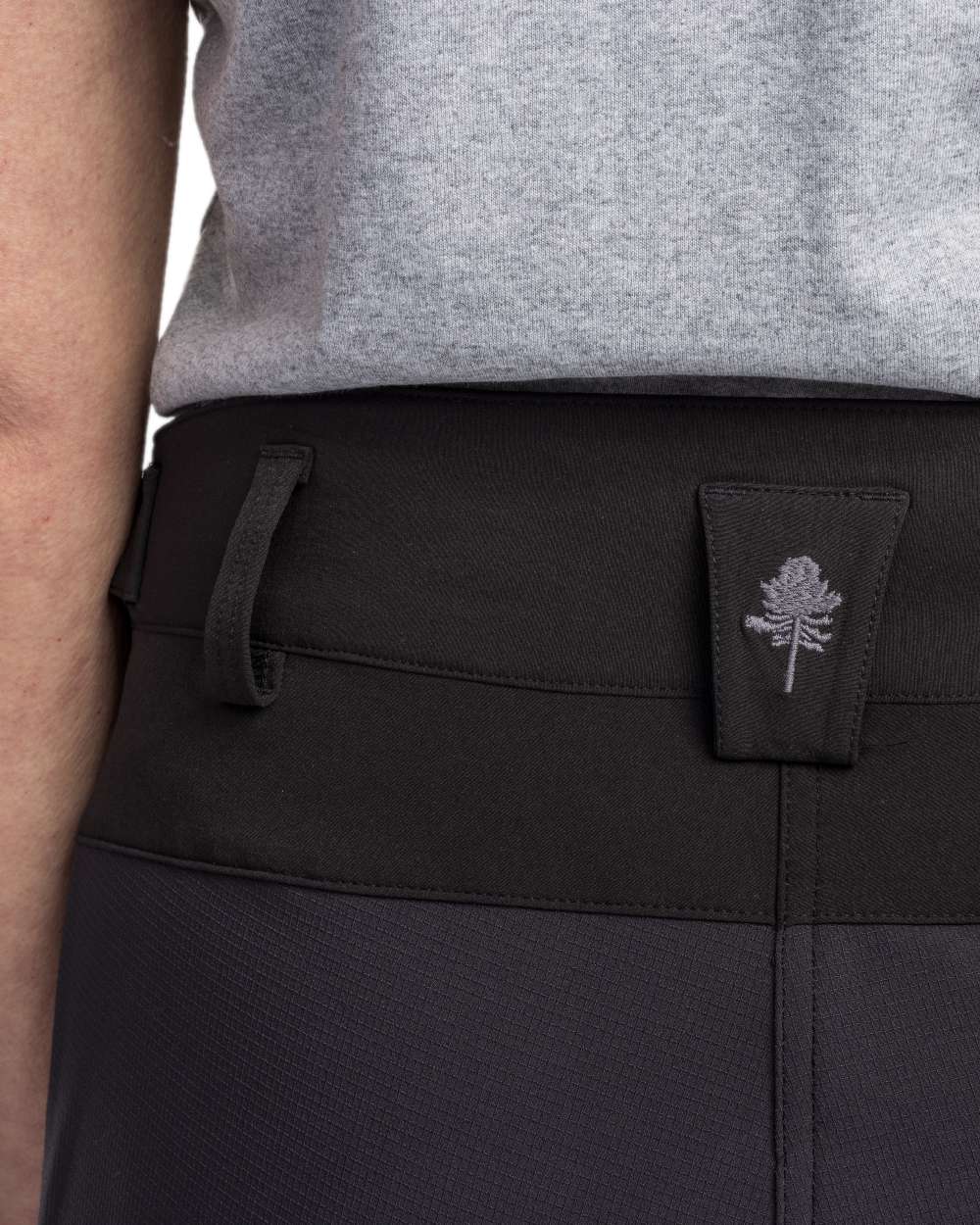 Black Coloured Pinewood Womens Abisko Adventure Trousers on white background #colour_black