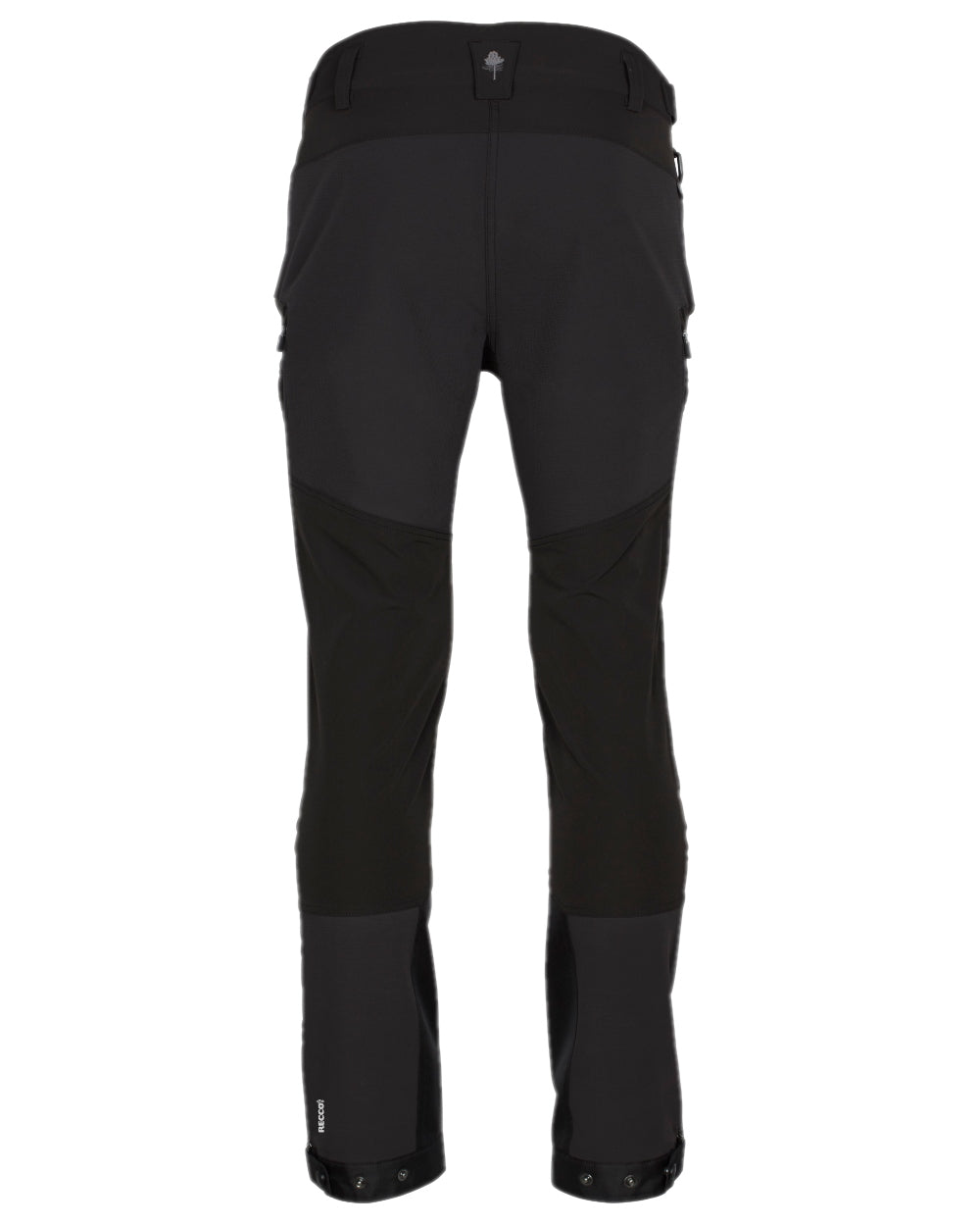 Black Coloured Pinewood Womens Abisko Adventure Trousers on white background #colour_black