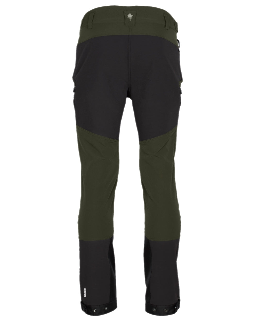 Moss Green Coloured Pinewood Womens Abisko Adventure Trousers on white background #colour_moss-green