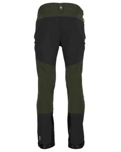 Moss Green Coloured Pinewood Womens Abisko Adventure Trousers on white background #colour_moss-green