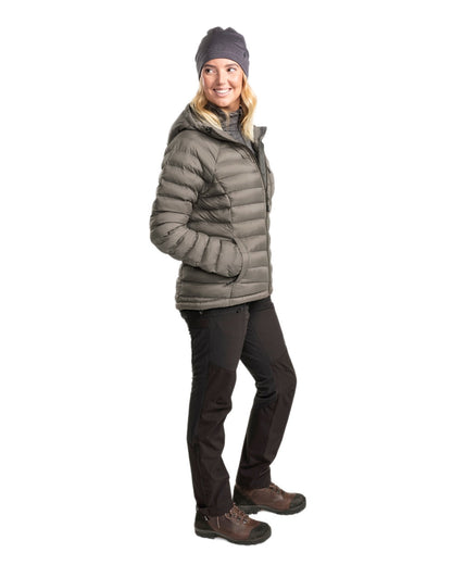 Black Coloured Pinewood Womens Abisko Brenton Trousers on white background #colour_black