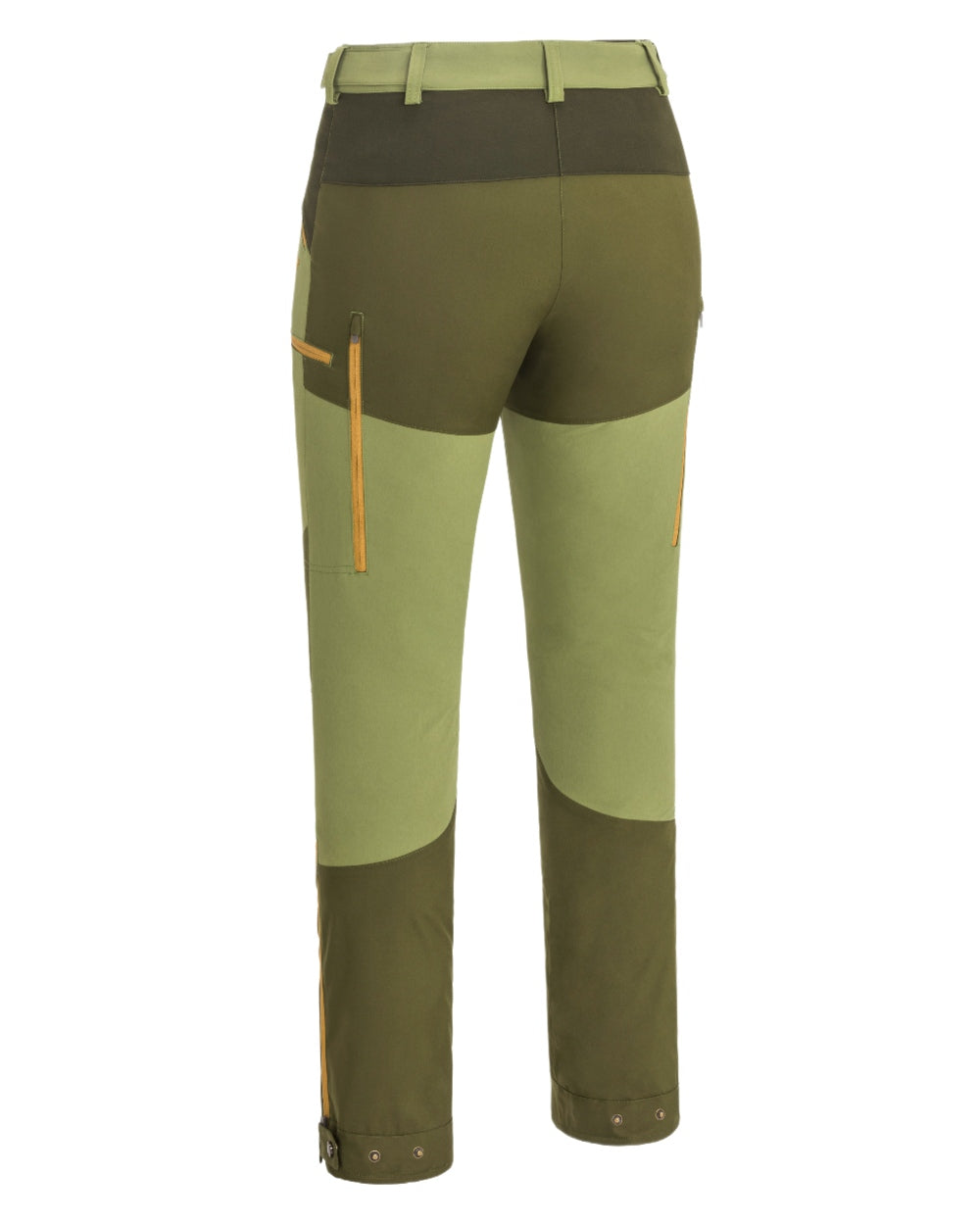 Leaf Hunting Olive Coloured Pinewood Womens Abisko Brenton Trousers on white background #colour_leaf-hunting-olive