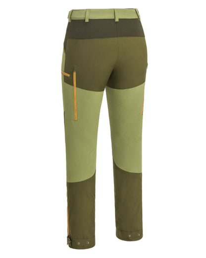 Leaf Hunting Olive Coloured Pinewood Womens Abisko Brenton Trousers on white background #colour_leaf-hunting-olive