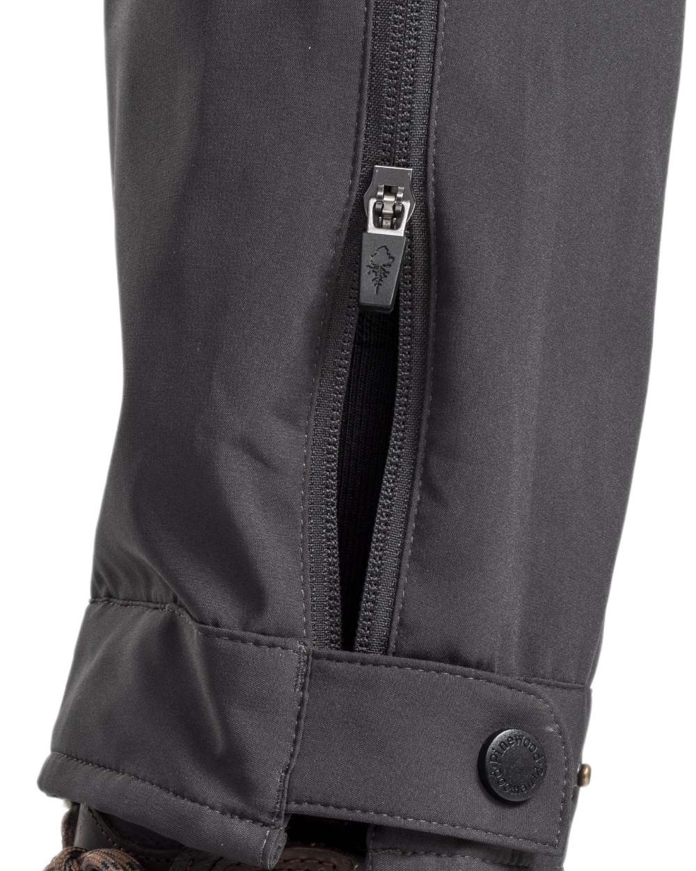 Urban Grey Dark Anthracite Coloured Pinewood Womens Abisko Brenton Trousers on white background #colour_urban-grey-dark-anthracite