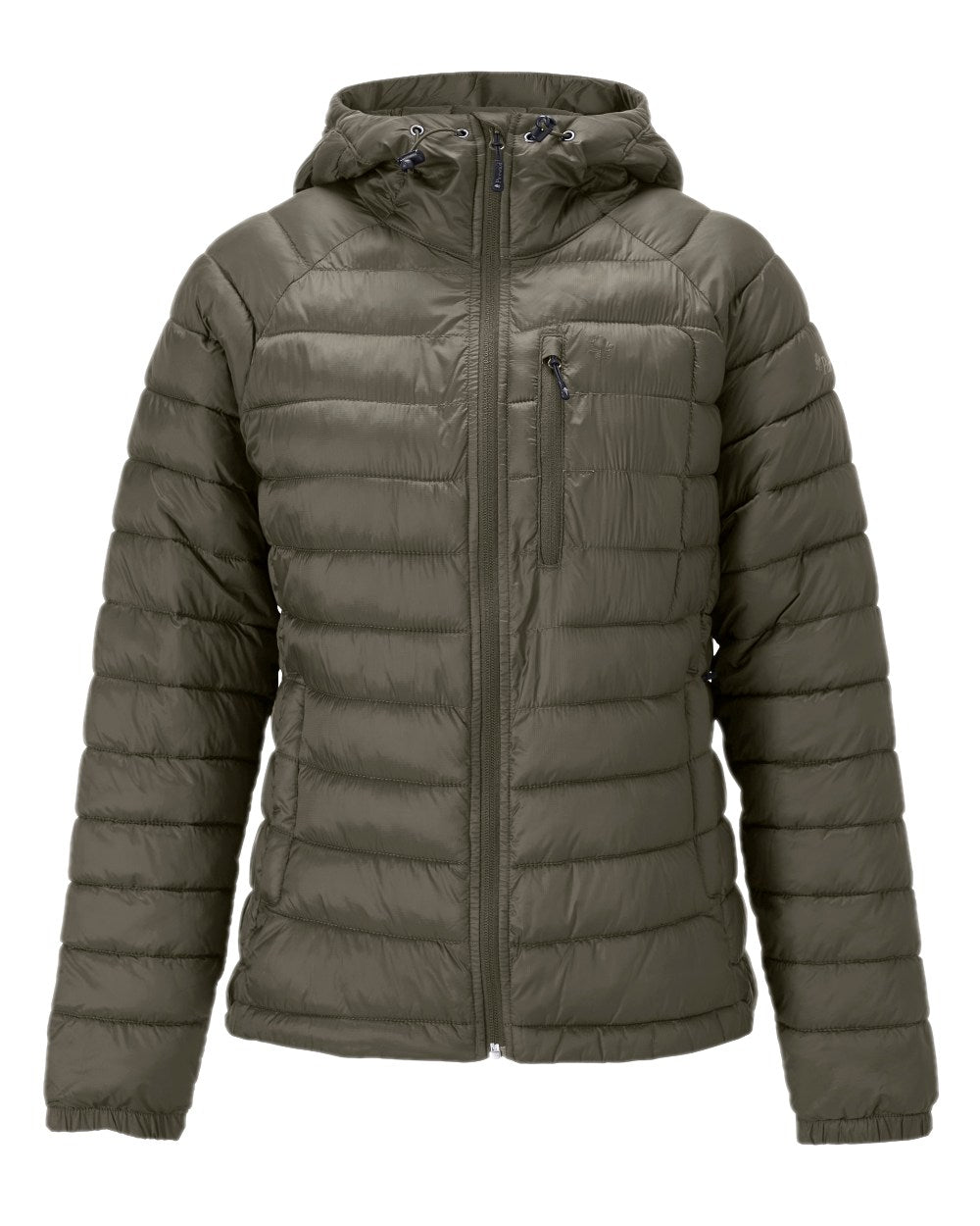 Clover Green Coloured Pinewood Womens Abisko Insulation Jacket on white background #colour_clover-green