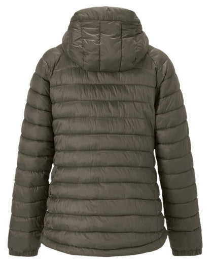 Clover Green Coloured Pinewood Womens Abisko Insulation Jacket on white background #colour_clover-green