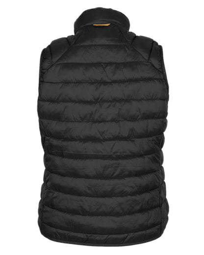 Black Coloured Pinewood Womens Abisko Insulation Vest on white background #colour_black