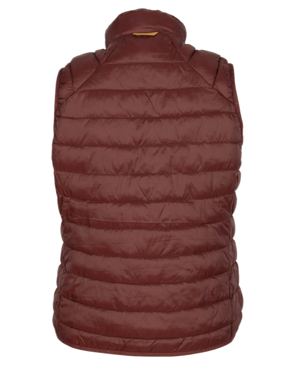 Earth Plum Coloured Pinewood Womens Abisko Insulation Vest on white background #colour_earth-plum
