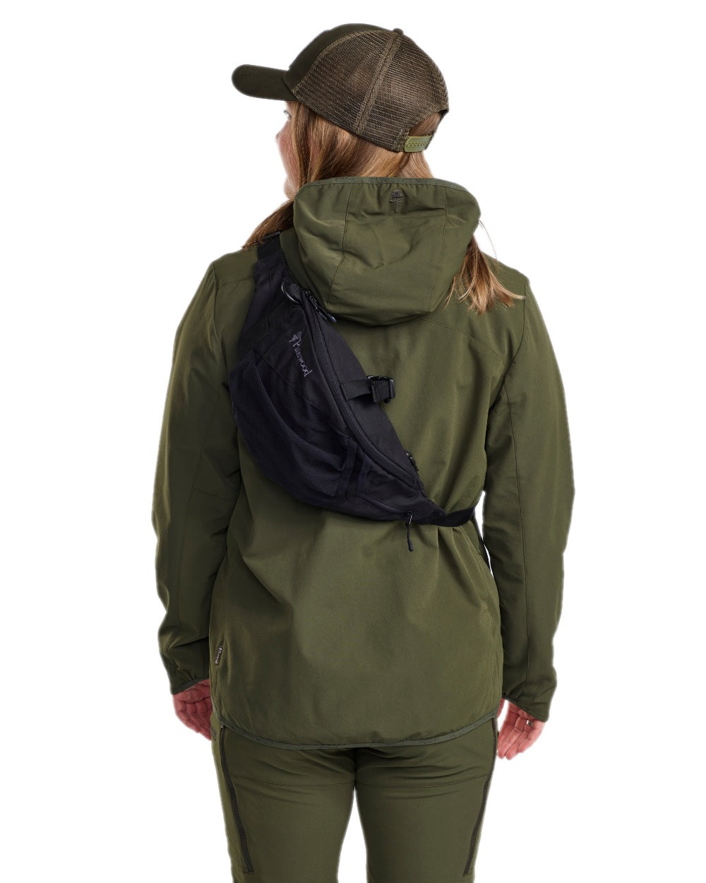 Mossgreen Coloured Pinewood Womens Abisko Light Stretch Jacket on white background #colour_mossgreen