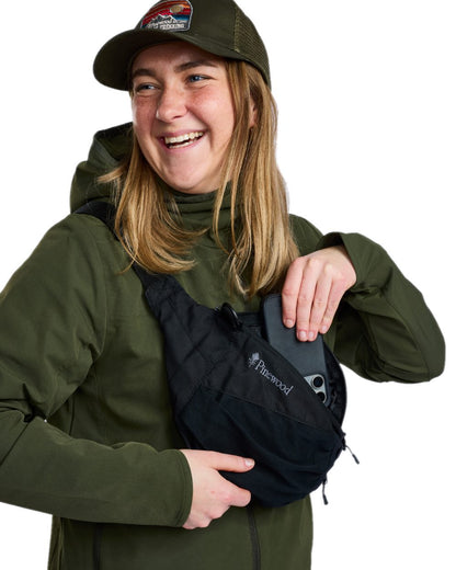 Mossgreen Coloured Pinewood Womens Abisko Light Stretch Jacket on white background #colour_mossgreen