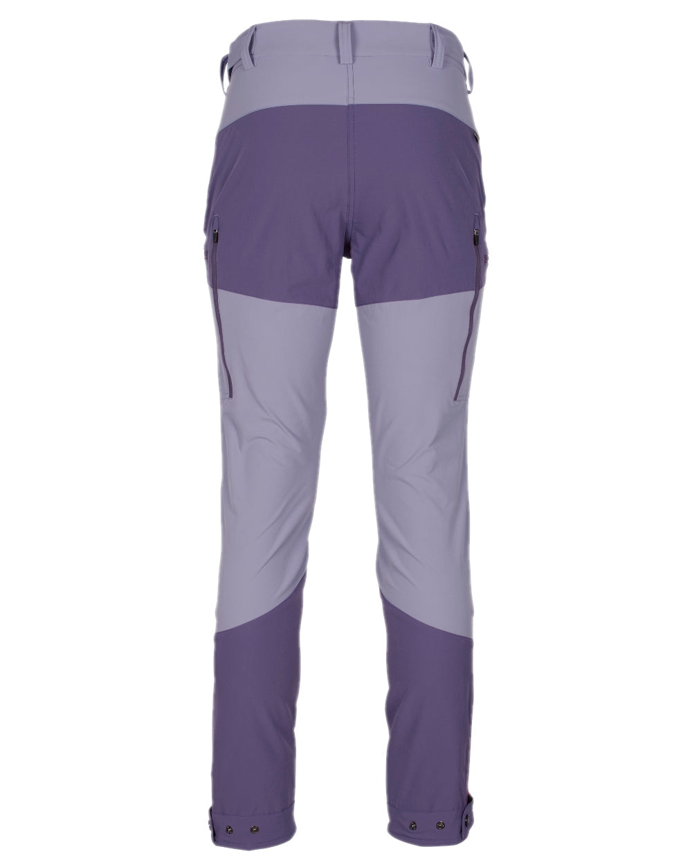 Light Lilac Coloured Pinewood Womens Abisko Light Stretch Trousers on white background #colour_light-lilac