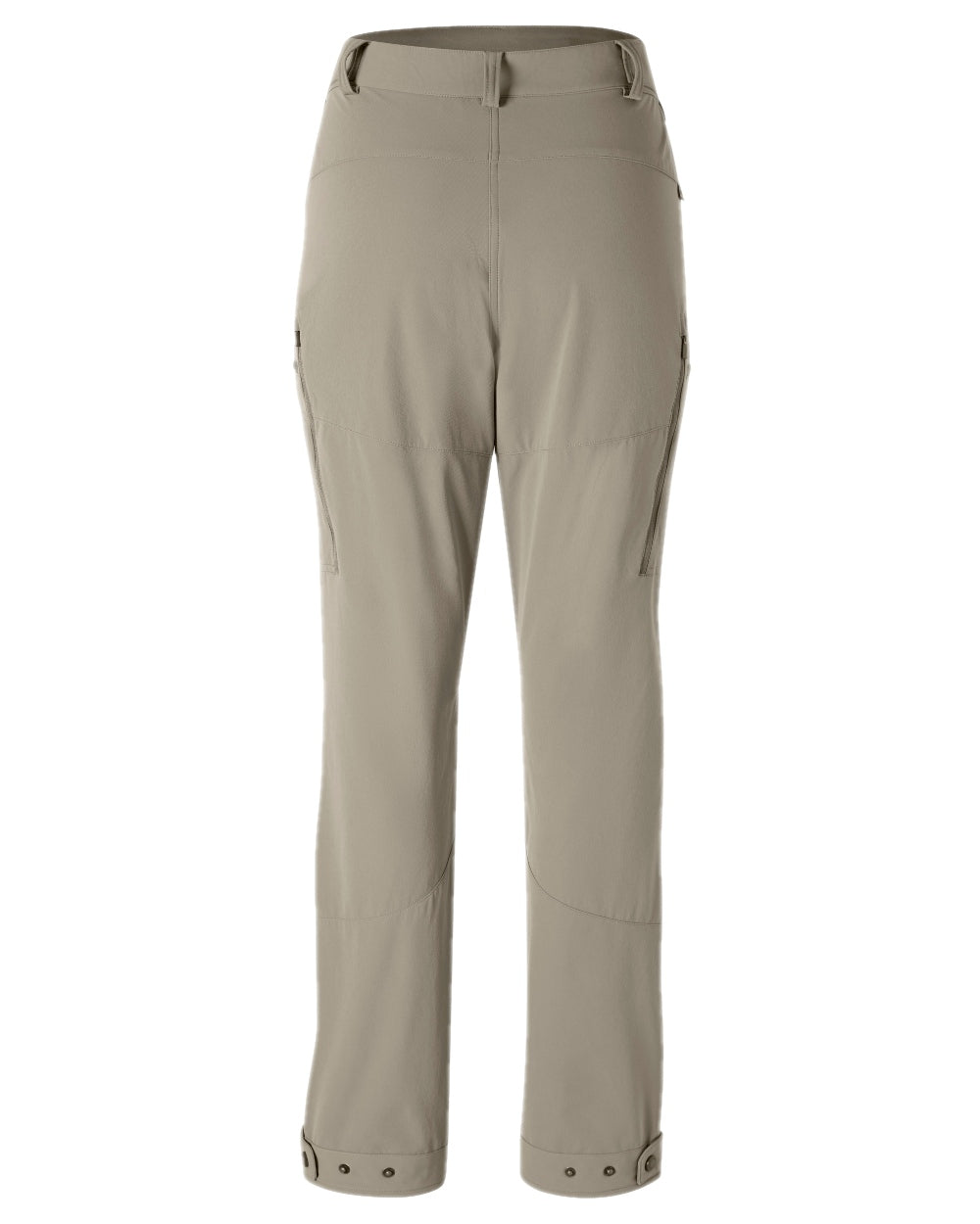 Mole Brown Coloured Pinewood Womens Abisko Light Stretch Trousers on white background #colour_mole-brown