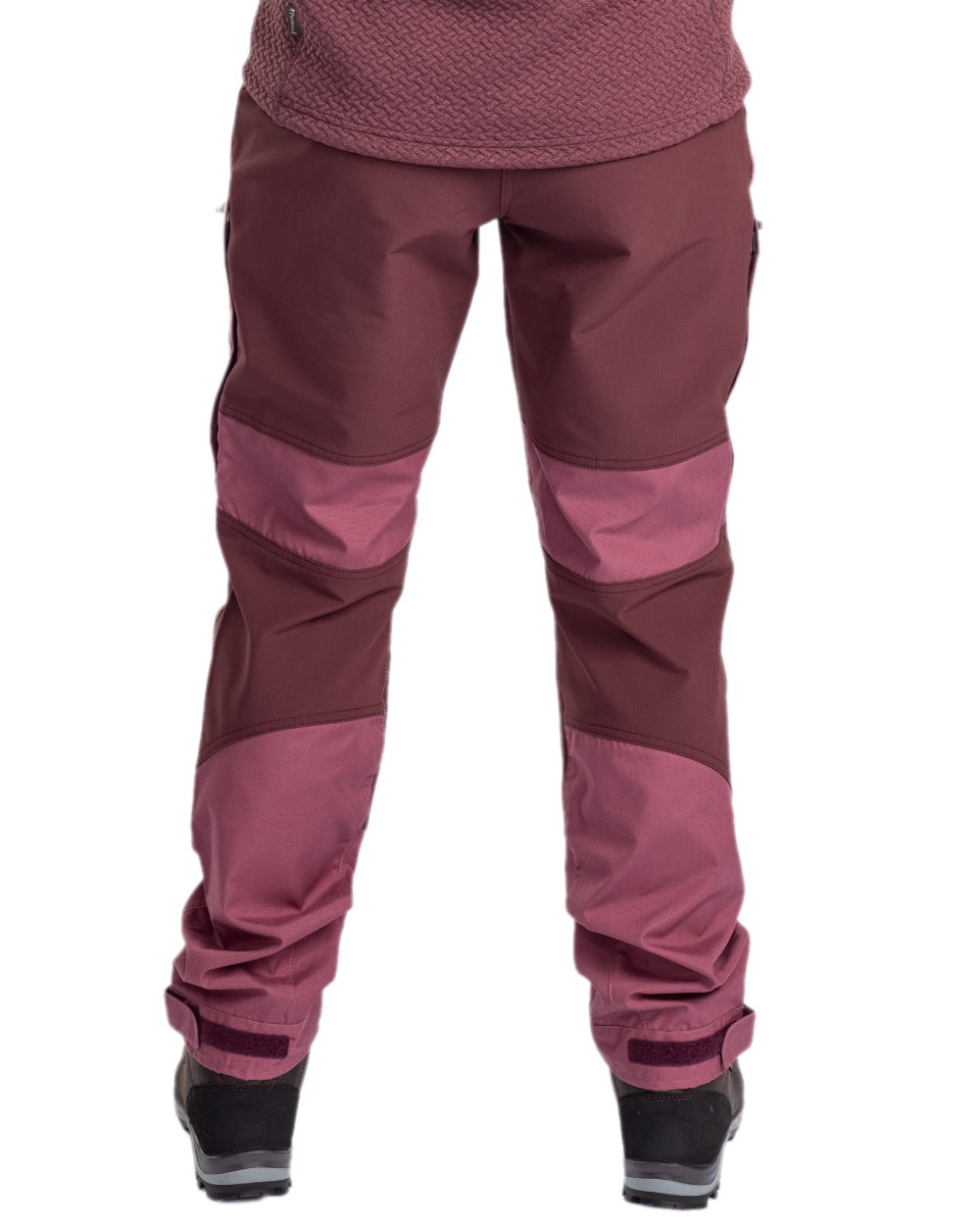 Light Plum Earth Plum Coloured Pinewood Womens Caribou TC Trousers on white background #colour_light-plum-earth-plum