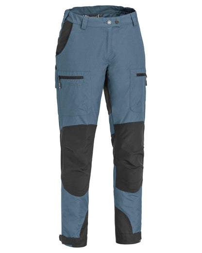 Storm Blue Dark Anthracite coloured Pinewood Womens Caribou TC Trousers on white background #colour_storm-blue-dark-anthracite