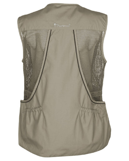 Light Khaki coloured Pinewood Womens Dog Sports 2.0 Vest on white background #colour_light-khaki