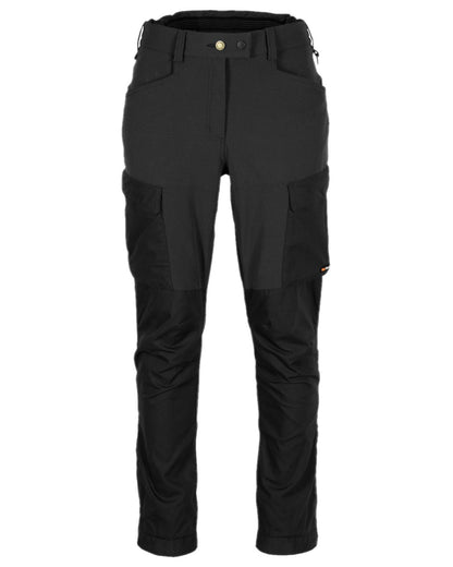 Black Coloured Pinewood Womens Dog Sports Trainer Extreme Trousers on white background #colour_black