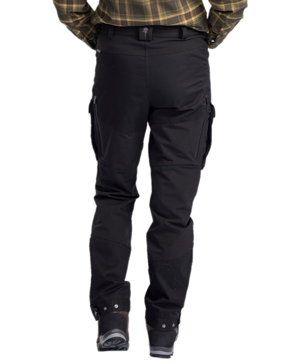 Black Coloured Pinewood Womens Dog Sports Trainer Extreme Trousers on white background #colour_black