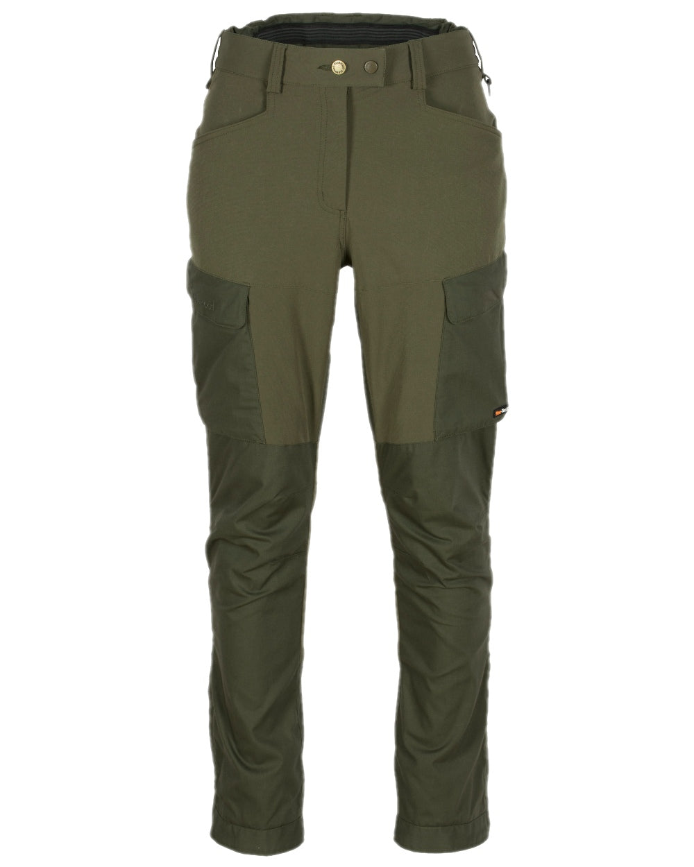 Moss Green Coloured Pinewood Womens Dog Sports Trainer Extreme Trousers on white background #colour_moss-green