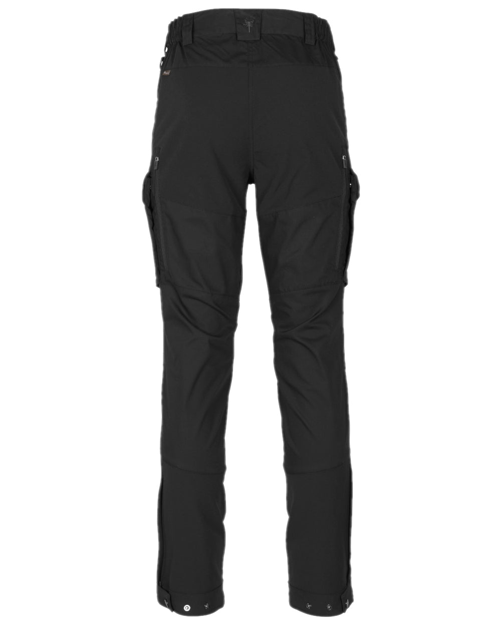Black Coloured Pinewood Womens Dog Sports Trainer Trousers on white background #colour_black