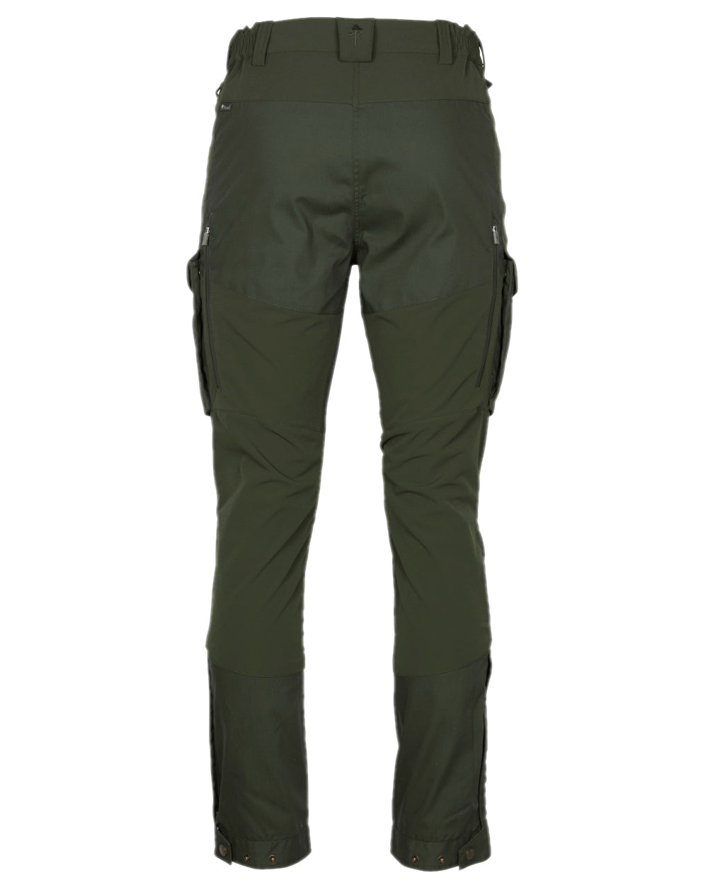 Moss Green Coloured Pinewood Womens Dog Sports Trainer Trousers on white background #colour_moss-green