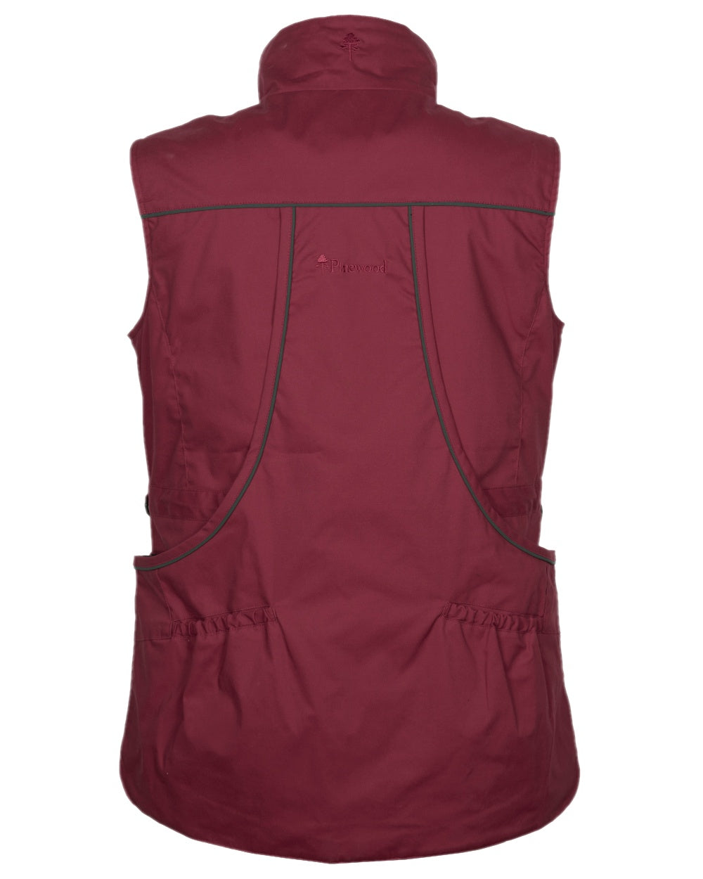 Dark Tomato Dark Red Coloured Pinewood Womens Dog Sports Trainer Vest on white background #colour_dark-tomato-dark-red