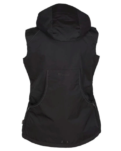 Black coloured Pinewood Womens Dog Sports Windblocker Vest on white background #colour_black
