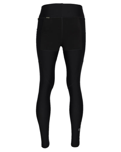 Black Coloured Pinewood Womens Finnveden Active Tights 2.0 on white background #colour_black