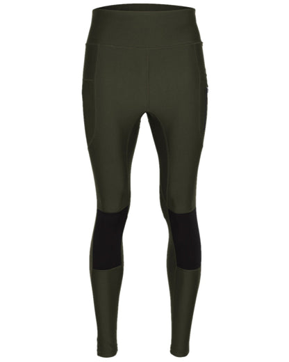Moss Green Coloured Pinewood Womens Finnveden Active Tights 2.0 on white background #colour_moss-green