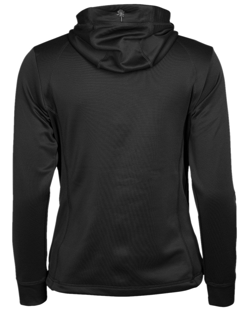 Black Coloured Pinewood Womens Finnveden Hoodie on white background #colour_black
