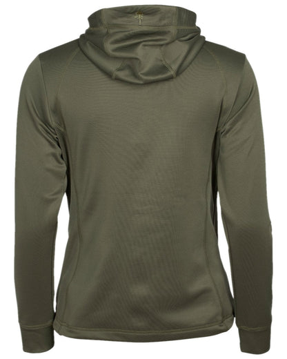Olive Coloured Pinewood Womens Finnveden Hoodie on white background #colour_olive