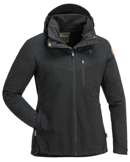 Black Coloured Pinewood Womens Finnveden Hybrid Jacket on white background #colour_black