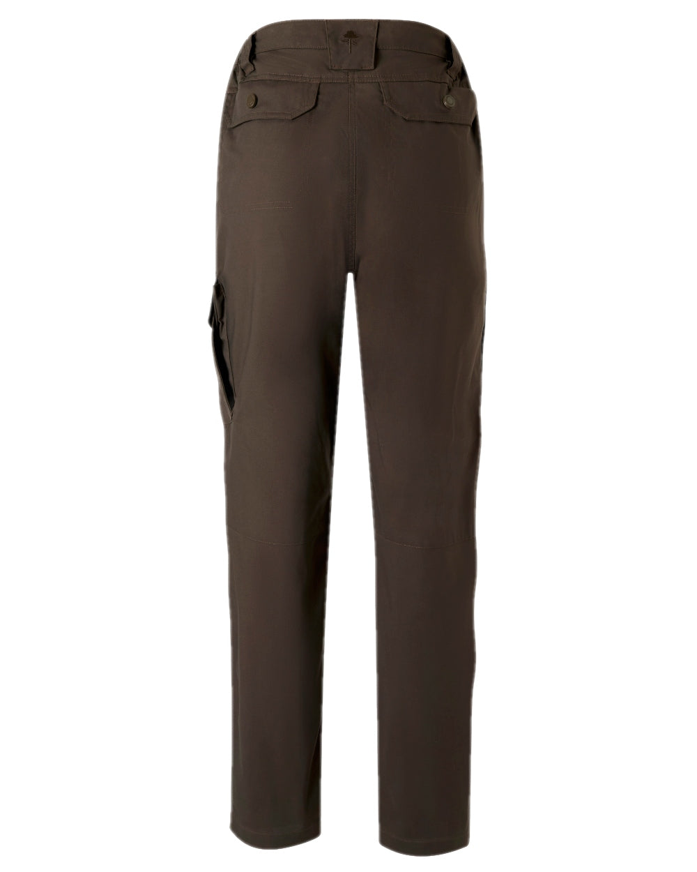 Dark Brown Coloured Pinewood Womens Finnveden Outdoor Trousers on white background #colour_dark-brown