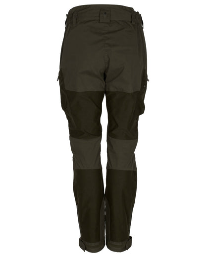 Mossgreen Dark Mossgreen Pinewood Womens Furudal Tracking Trousers on white background #colour_mossgreen-dark-mossgreen