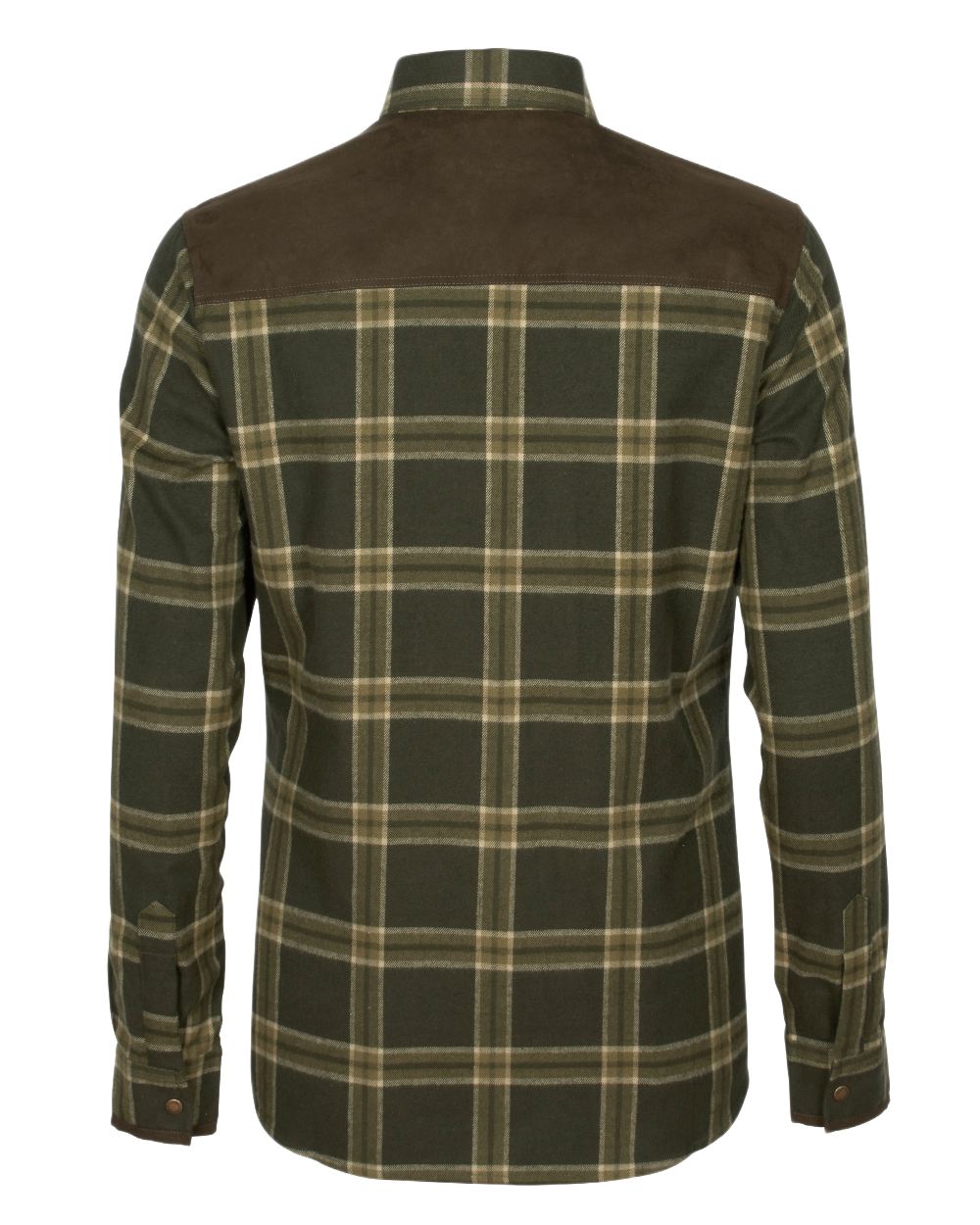 Dark Green Green Coloured Pinewood Womens Prestwick Exclusive Shirt on white background #colour_dark-green-green