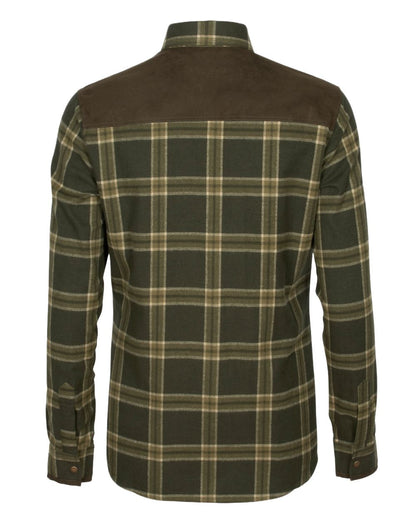 Dark Green Green Coloured Pinewood Womens Prestwick Exclusive Shirt on white background #colour_dark-green-green