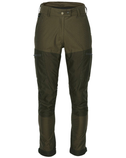 Hunting Brown Suede Brown Coloured Pinewood Womens Retriever Active Trousers on white background #colour_hunting-brown-suede-brown