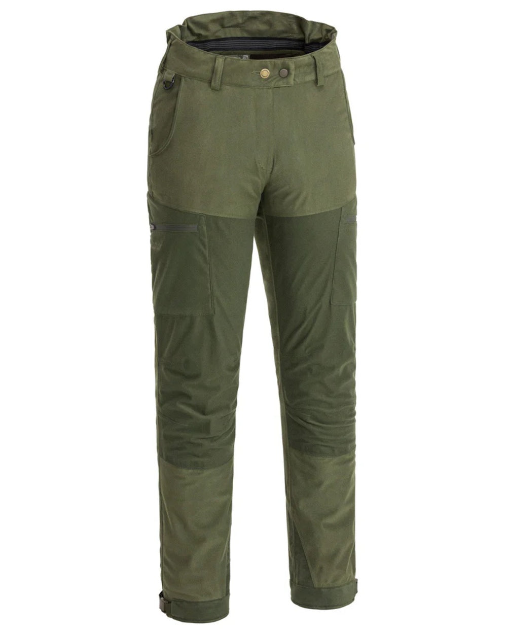 Mossgreen coloured Pinewood Womens Retriever Active Trousers on white background #colour_moss-green