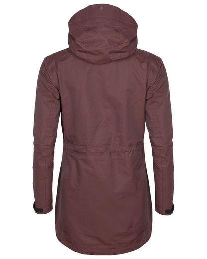 Earth Plum coloured Pinewood Womens Wilda Parka on white background #colour_earth-plum