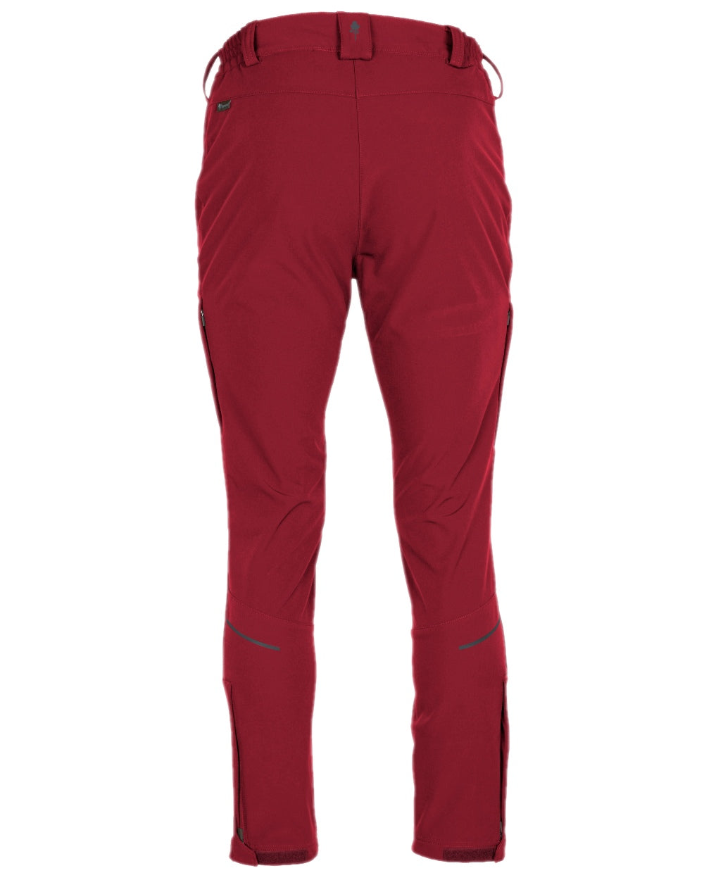 Dark Tomato Coloured Pinewood Womens Wilda Stretch Shell Trousers on white background #colour_dark-tomato