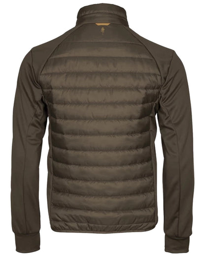 Pinewood Mens Finnveden Hybrid Power Fleece Jacket in Dusty Brown #colour_dusty-brown